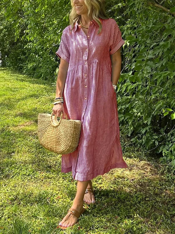 JENNY | ELEGANT STRIPED DRESS
