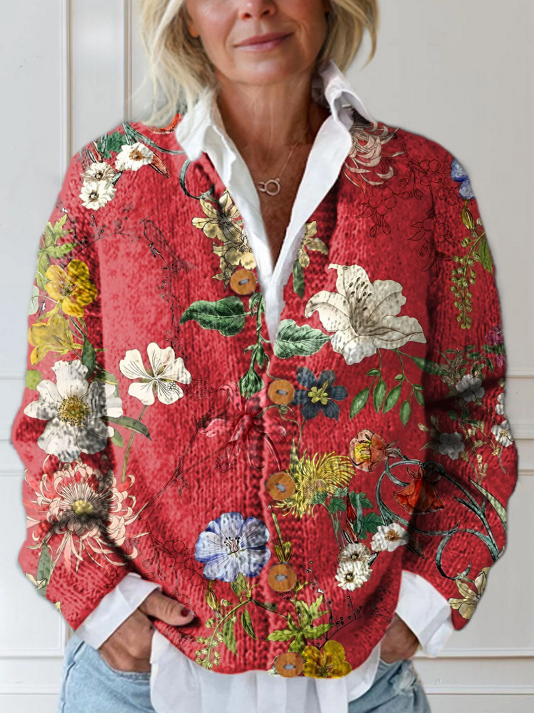 ADELLE | FLORAL PRINT CARDIGAN