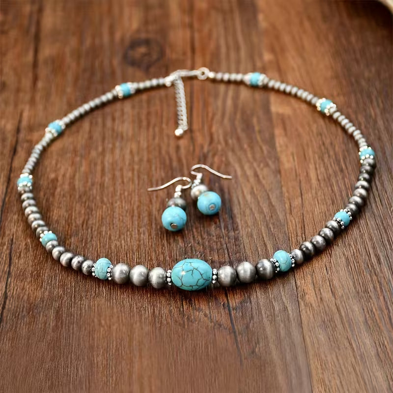 SEDONA | TURQUOISE NECKLACE &amp; EARRING SET