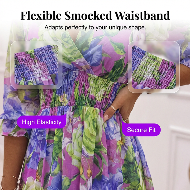MARINDA | ELEGANT FLORAL DRESS