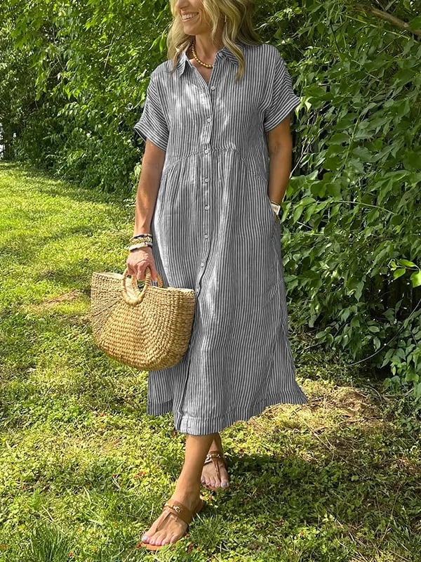 JENNY | ELEGANT STRIPED DRESS