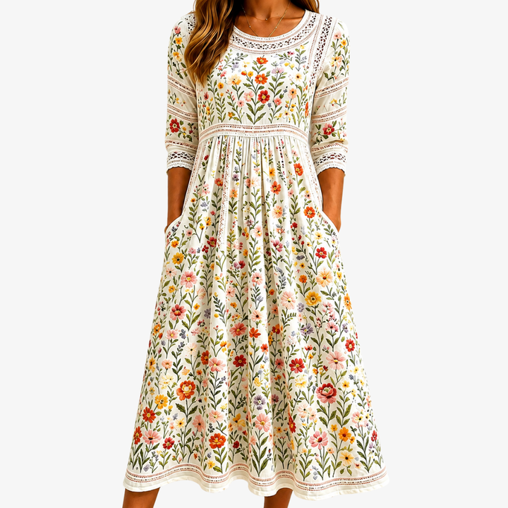 SASCHA | WILDFLOWER MIDI DRESS