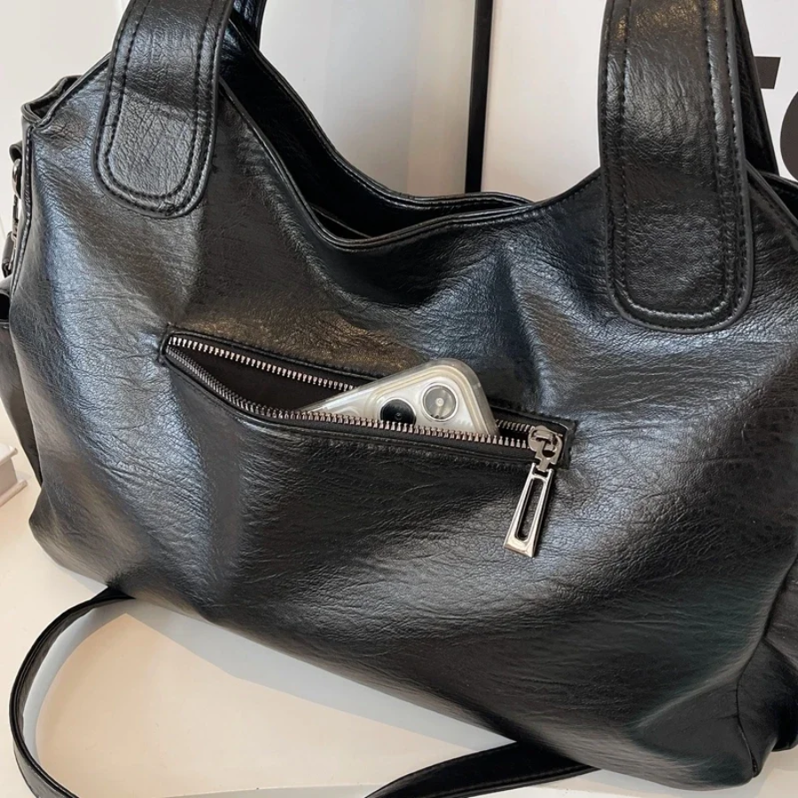 TEREZA | DUAL ZIPPER LARGE CAPACITY SHOULDER BAG
