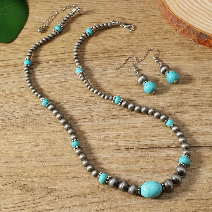 SEDONA | TURQUOISE NECKLACE &amp; EARRING SET