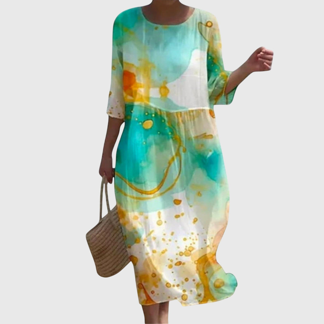 ELENA | STYLISH FLORAL MAXI DRESS