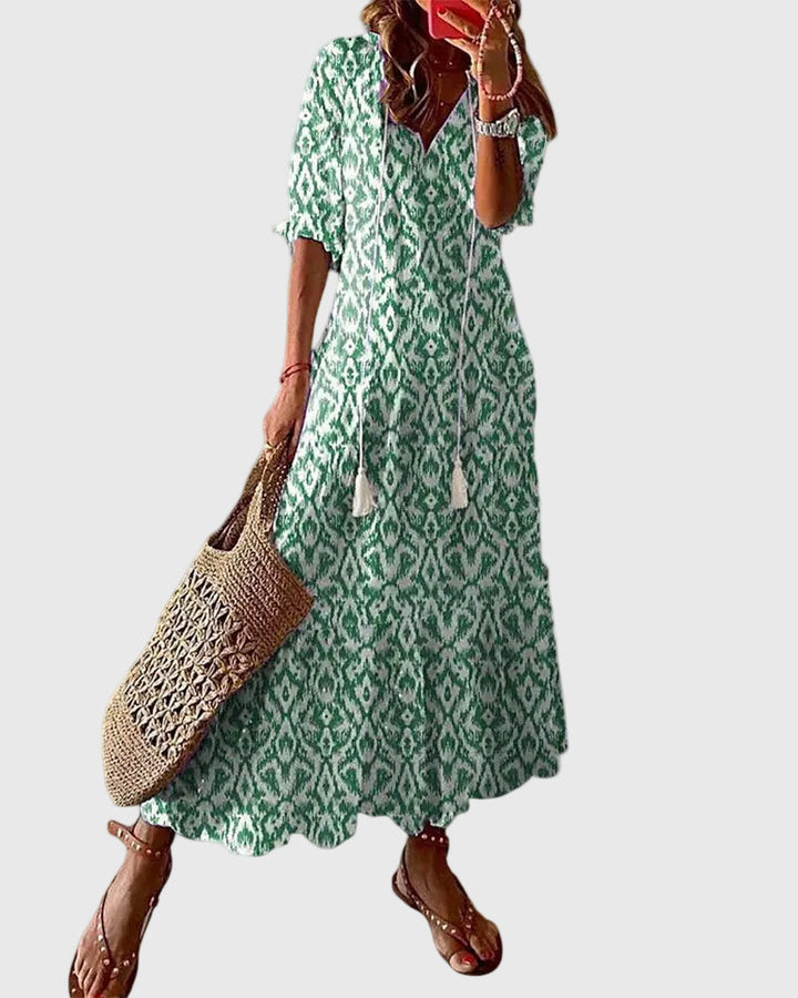 NOOR | BOHO VINTAGE SUMMER MAXI DRESS