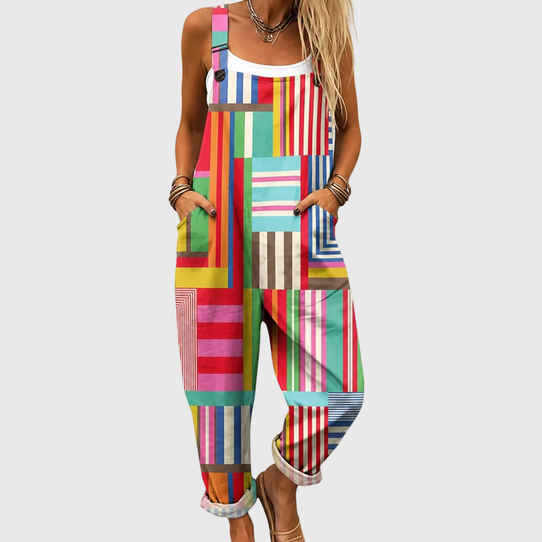 POPPY | COLORFUL PATCHWORK OVERALLS COMFORT