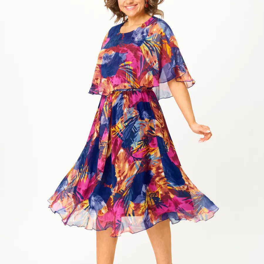 VANESSA | COMFORTABLE PLUS SIZE CHIFFON-STYLE DRESS