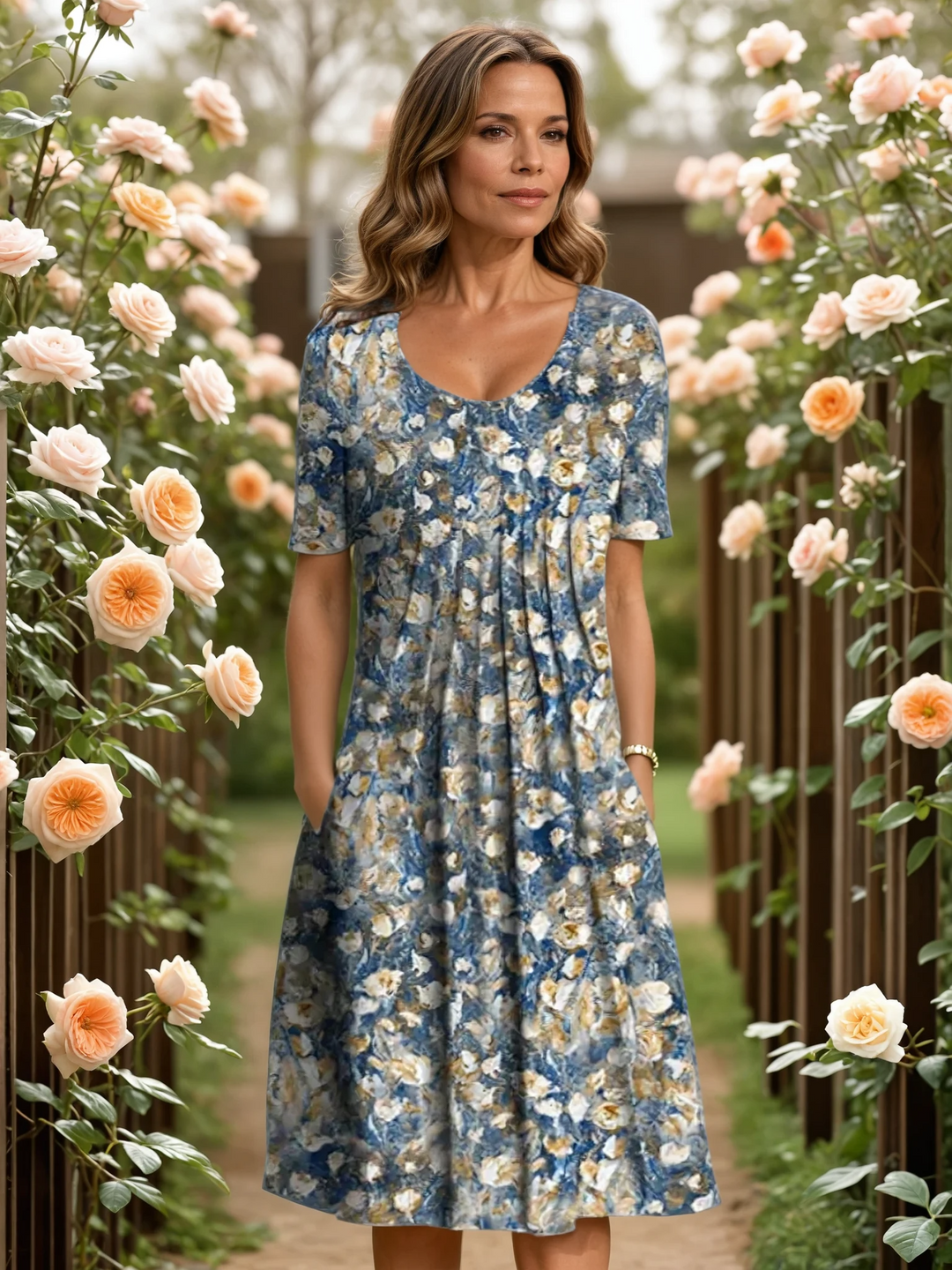MARLENE | ELEGANT DRESS WITH TUMMY COVERAGE