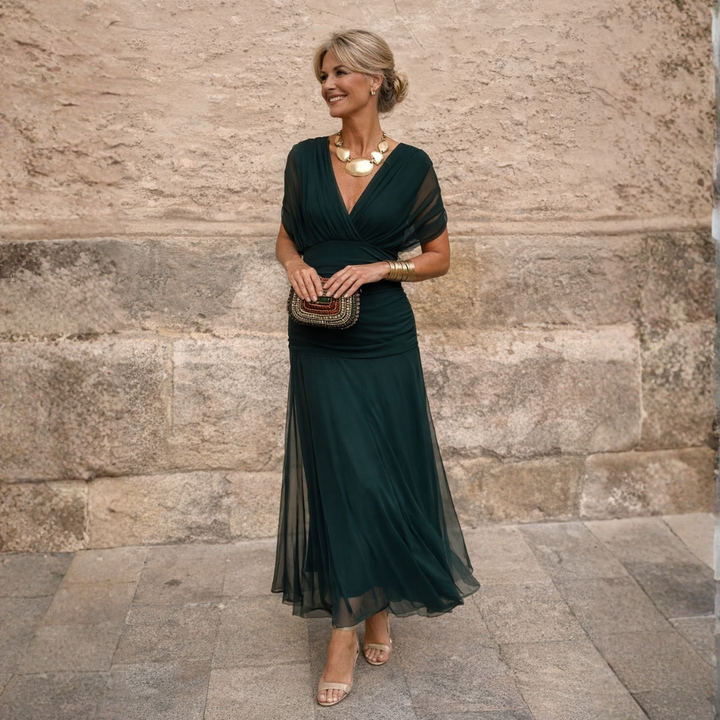 MIKAELA | OFF SHOULDER MAXI DRESS