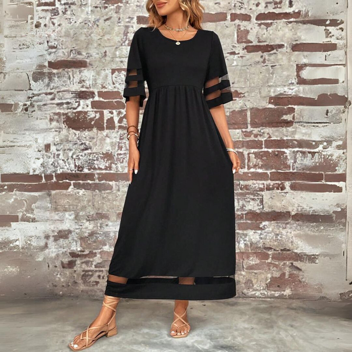 EVELYN | TUMMY-CONTROL A-LINE MIDI DRESS