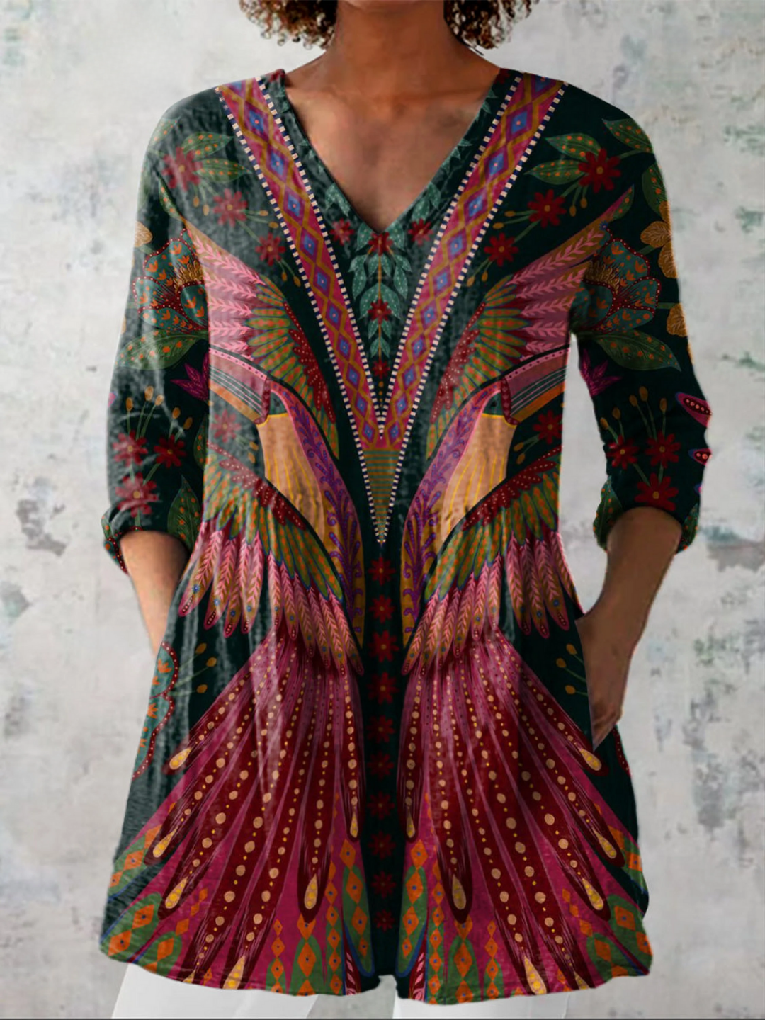 MANON | ELEGANT TUNIC WITH V-NECK