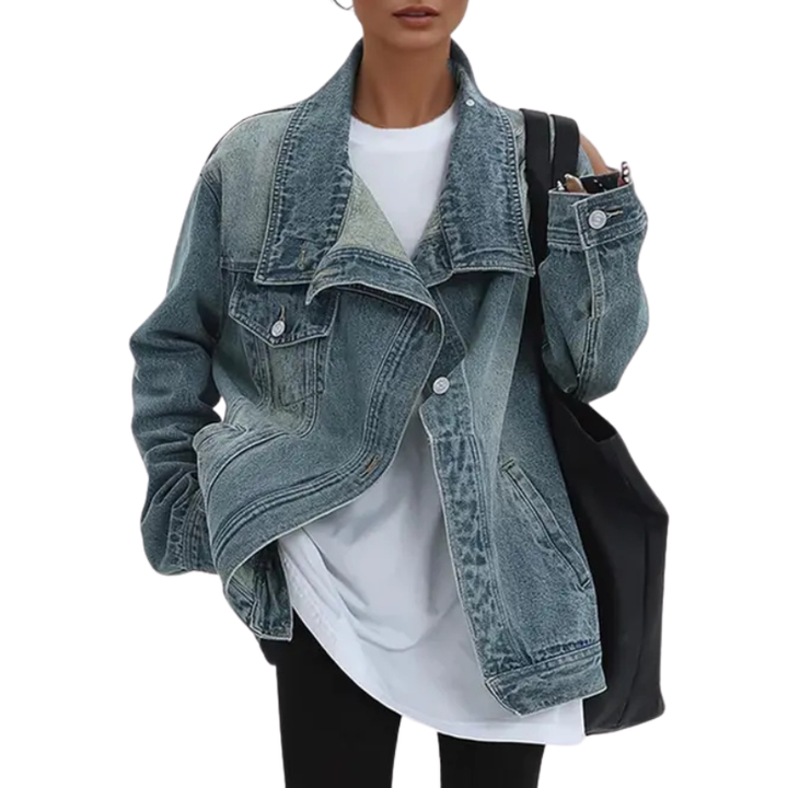 SAMMY | STREET STYLE TRENDY ASYMMETRIC BUTTON JACKET