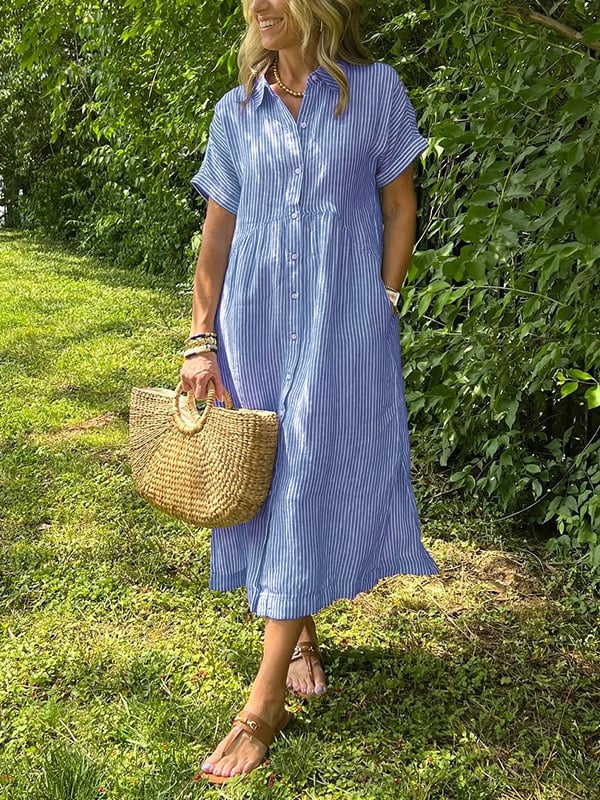 JENNY | ELEGANT STRIPED DRESS