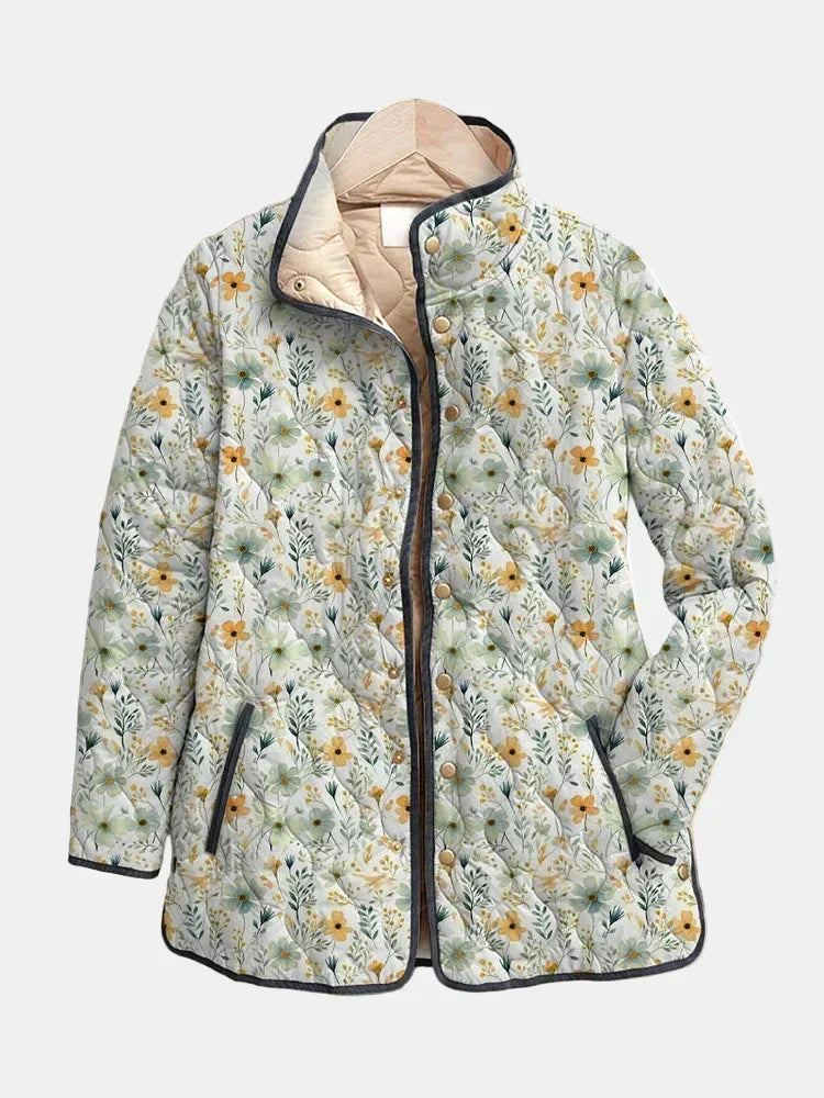 Nola | Delightful Floral-Printed Quilted Jacket