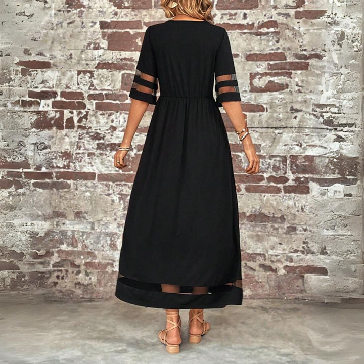 EVELYN | TUMMY-CONTROL A-LINE MIDI DRESS