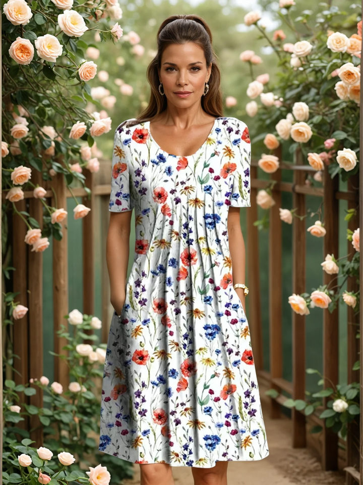 MARLENE | ELEGANT DRESS WITH TUMMY COVERAGE