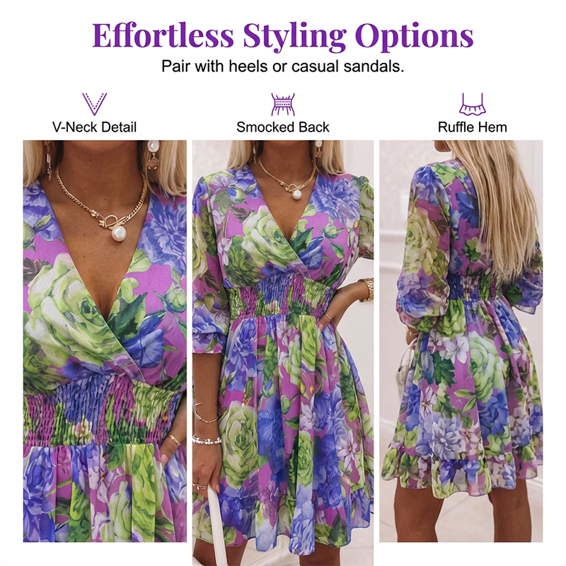 MARINDA | ELEGANT FLORAL DRESS