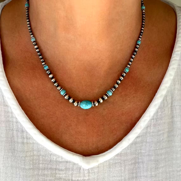 SEDONA | TURQUOISE NECKLACE &amp; EARRING SET