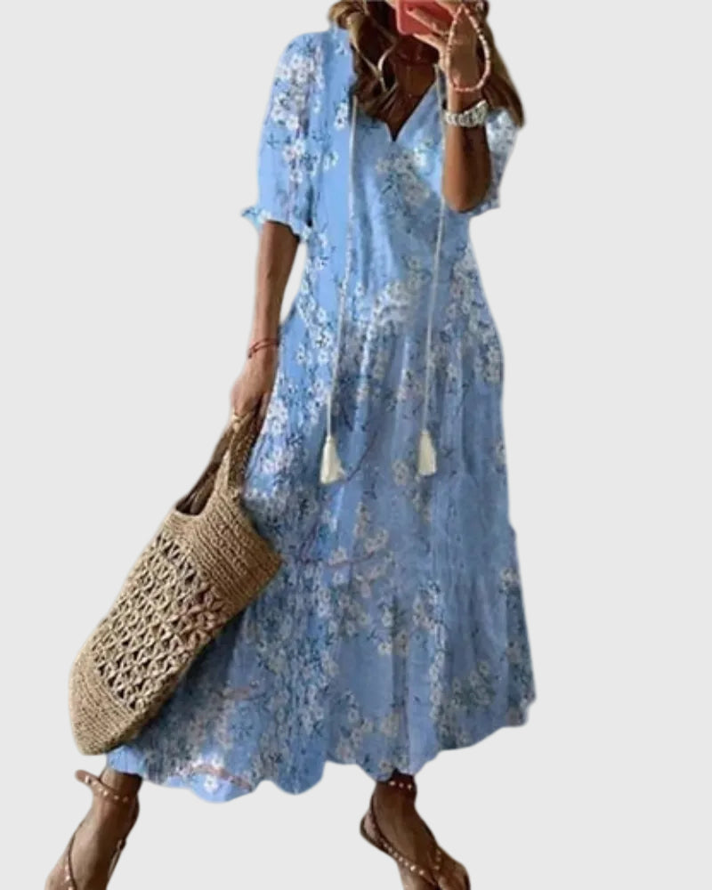 NOOR | BOHO VINTAGE SUMMER MAXI DRESS