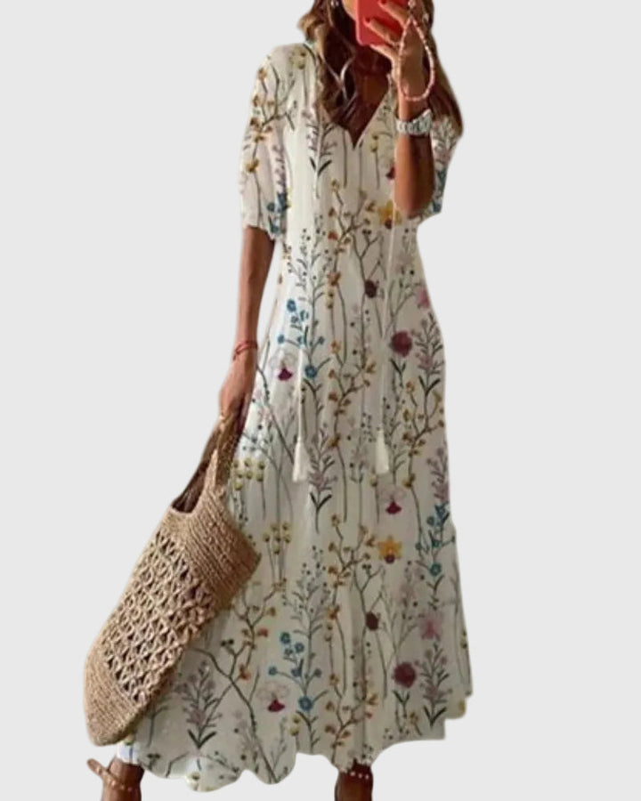 NOOR | BOHO VINTAGE SUMMER MAXI DRESS