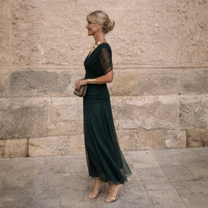 MIKAELA | OFF SHOULDER MAXI DRESS