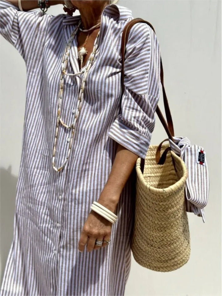 GERALDINE | LIGHTWEIGHT AND STYLISH STRIPED DRESS