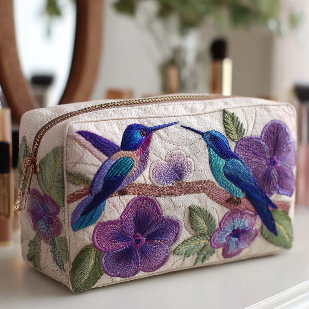 HUMMINGBIRD | QUILTED MAKE-UP BAG