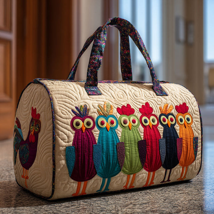BRIGHT BARNYARD | QUILTED DUFFLE BAG