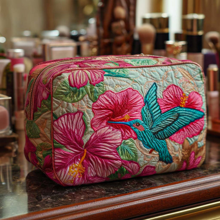 HUMMINGBIRD | QUILTED MAKE-UP BAG