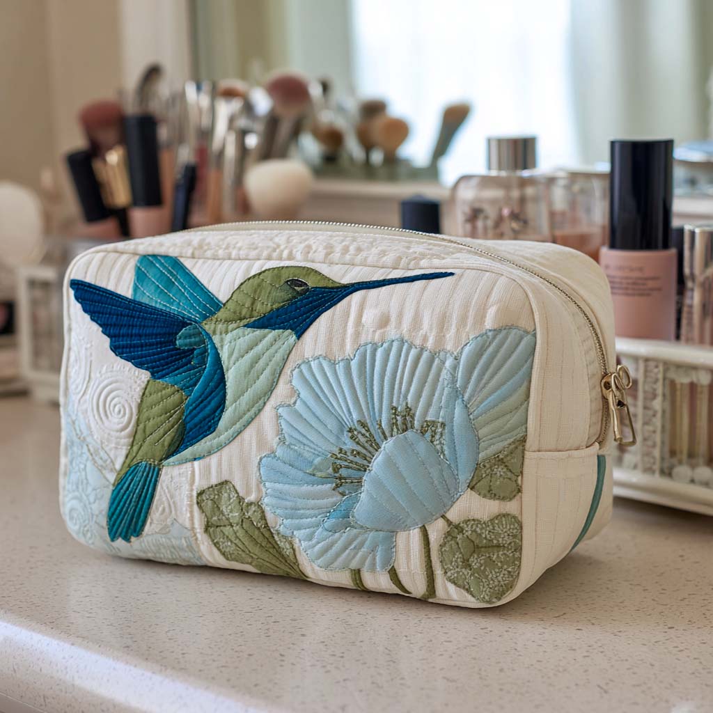 HUMMINGBIRD | QUILTED MAKE-UP BAG