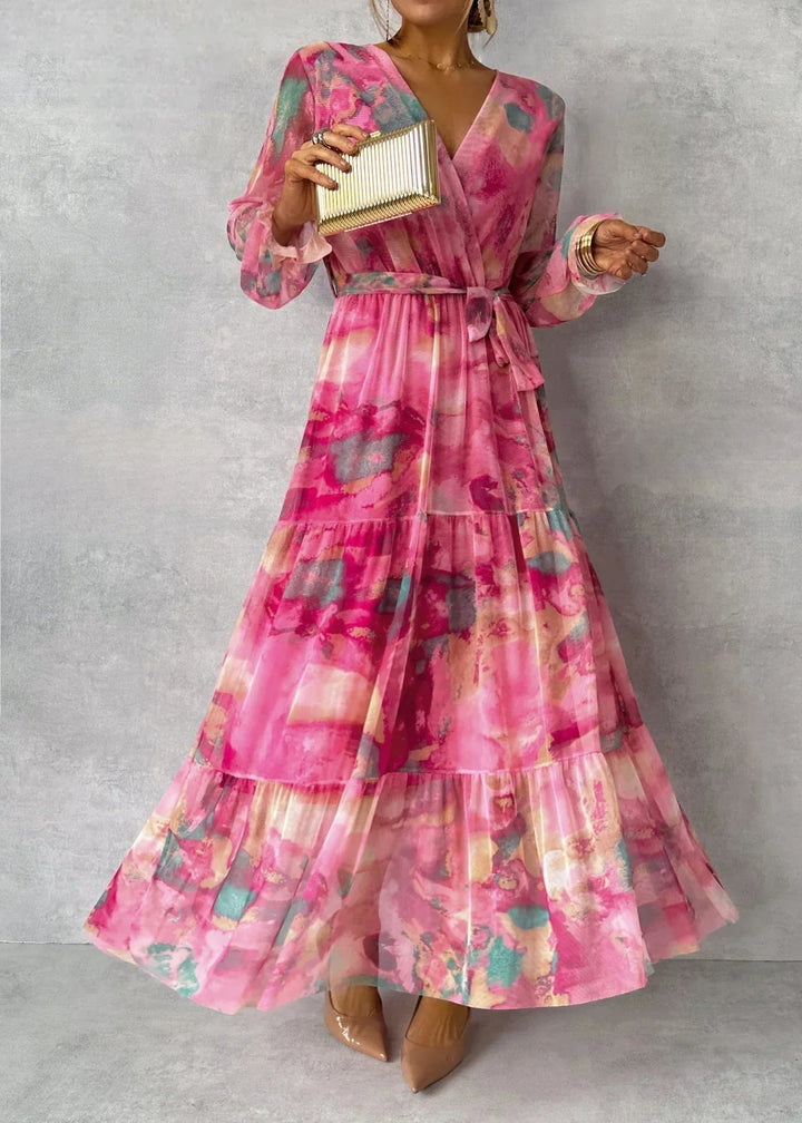 HAZEL | WRAP DRESS WITH FLORAL PRINT
