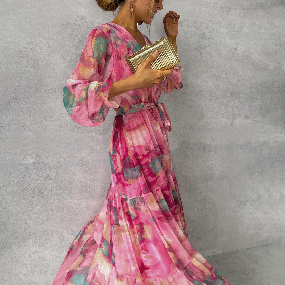 HAZEL | WRAP DRESS WITH FLORAL PRINT