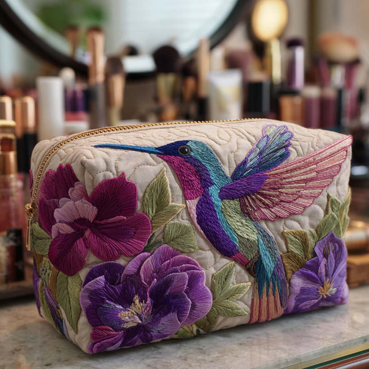 HUMMINGBIRD | QUILTED MAKE-UP BAG