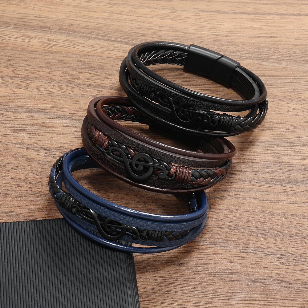RHYTHM | LEATHER BRACELET FOR MUSIC LOVERS
