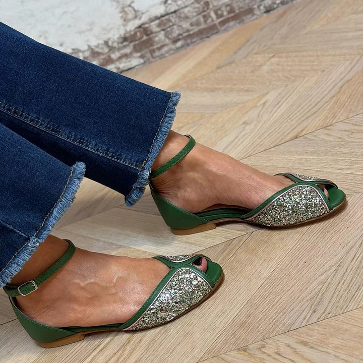 BRIGITA | MINIMALIST ANKLE STRAP SANDALS