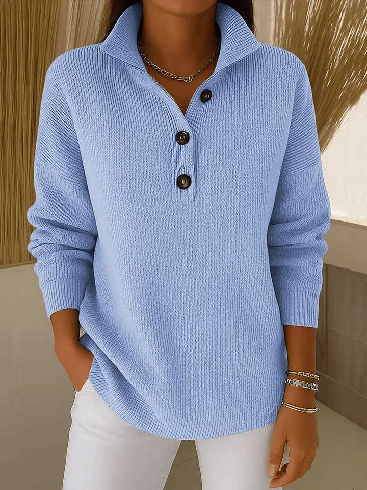 FAYE | V-NECK POLO JUMPER