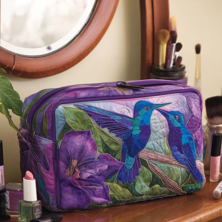 HUMMINGBIRD | QUILTED MAKE-UP BAG