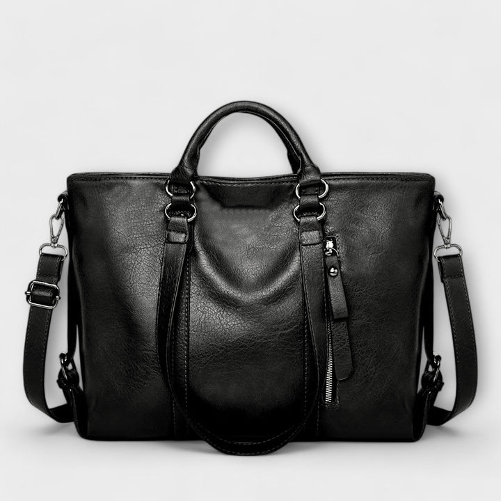 Huda | Large Leather-Style Bag