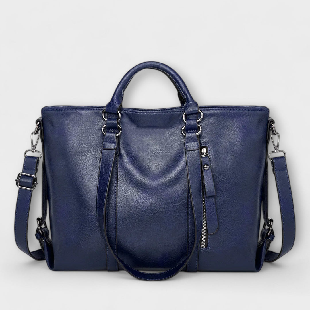 Huda | Large Leather-Style Bag