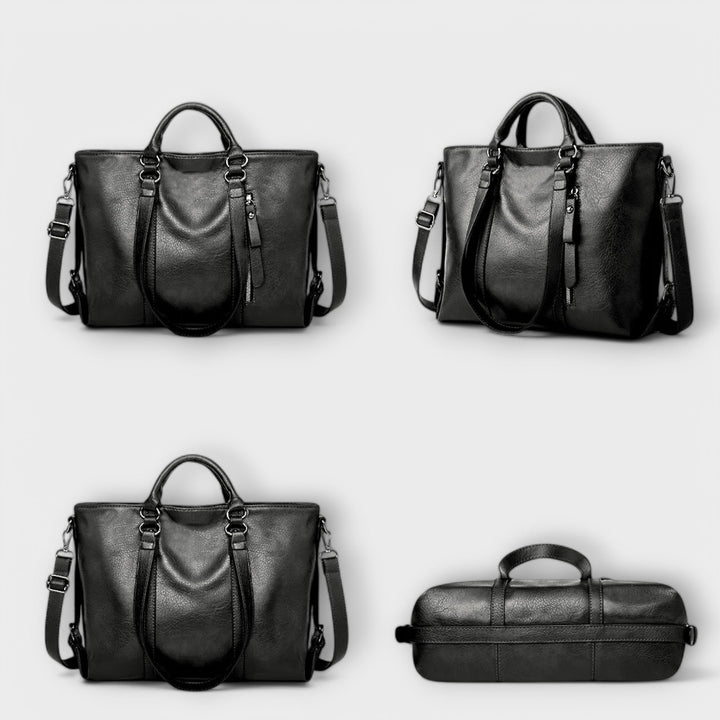 Huda | Large Leather-Style Bag