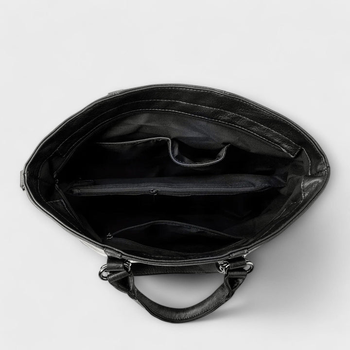 Huda | Large Leather-Style Bag