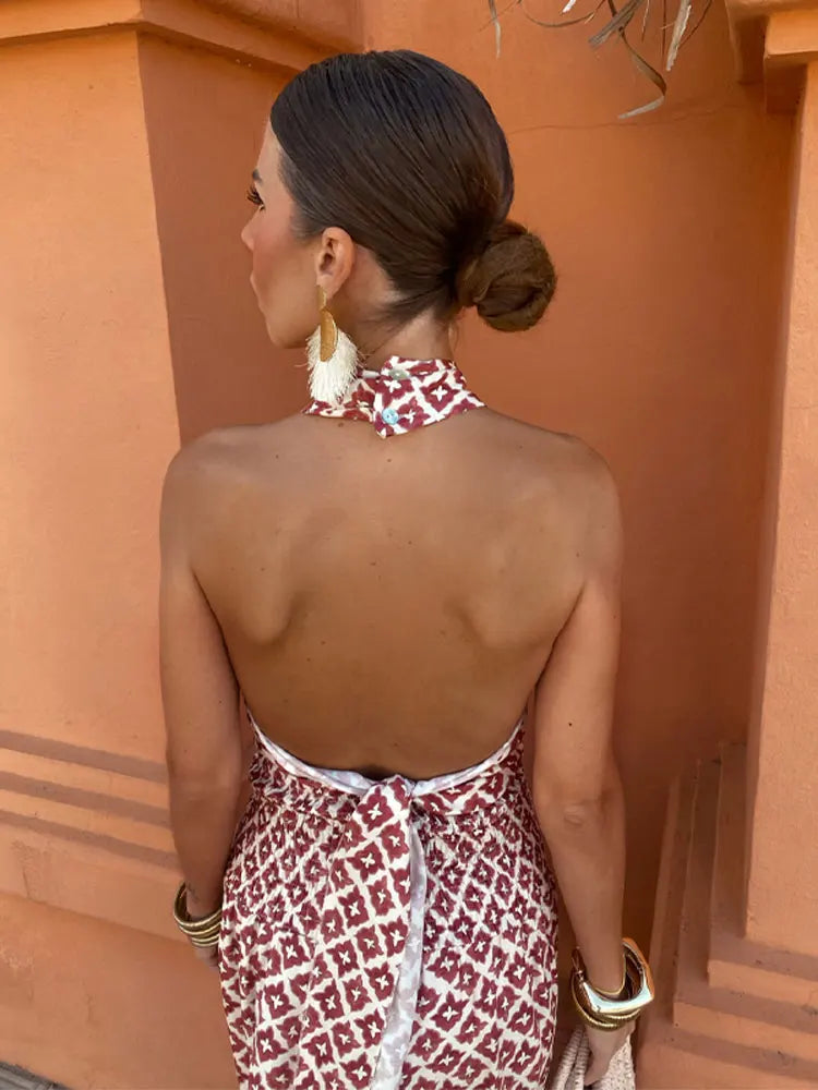 SELENA | ELEGANT DRESS WITH PRINT