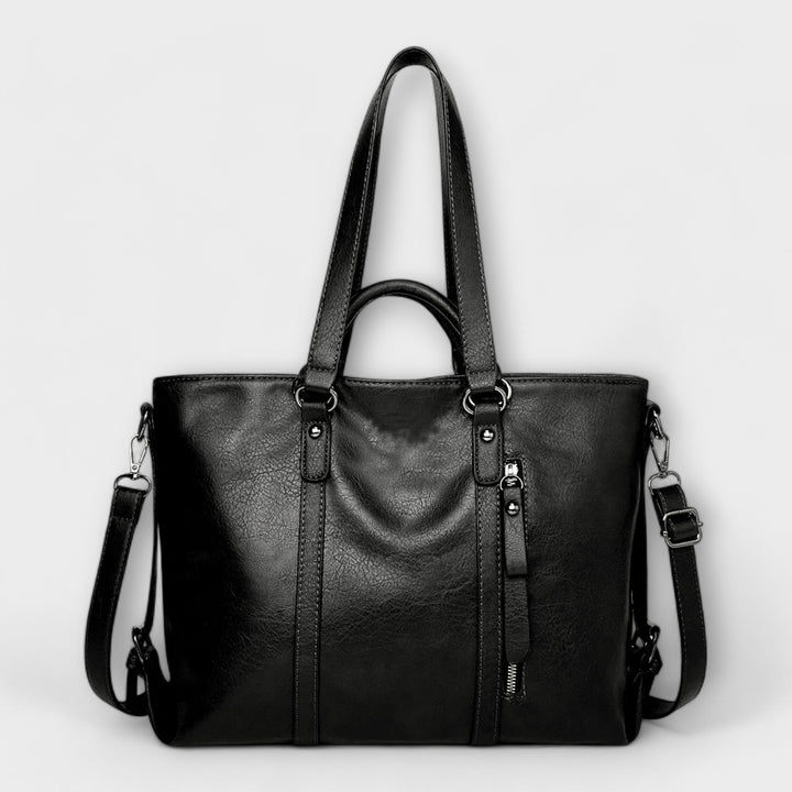 Huda | Large Leather-Style Bag