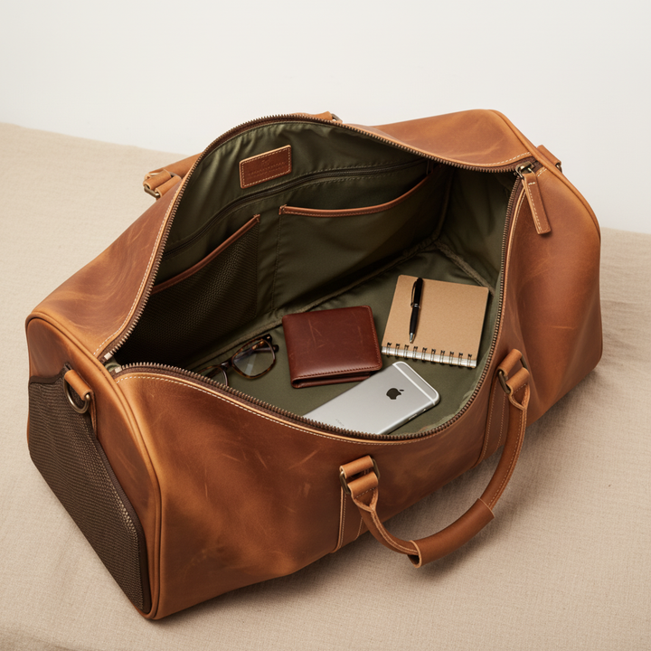 Callahan Leather-Style Travel Bag