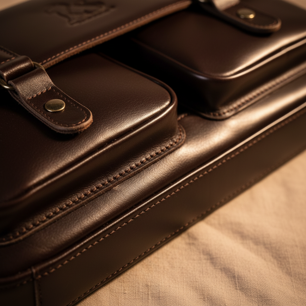 Leather-Style Briefcase