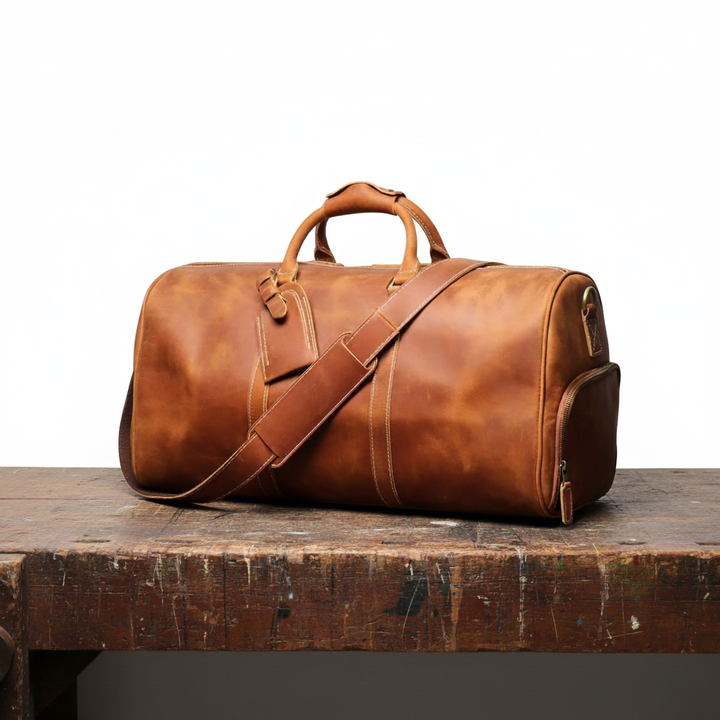 Montgomery Leather-Style Travel Bag