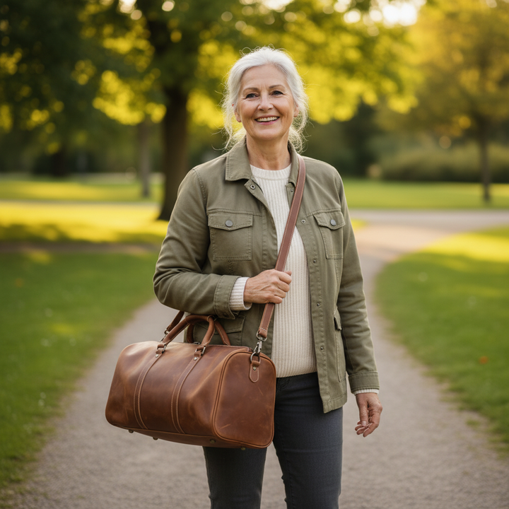 Callahan Leather-Style Travel Bag