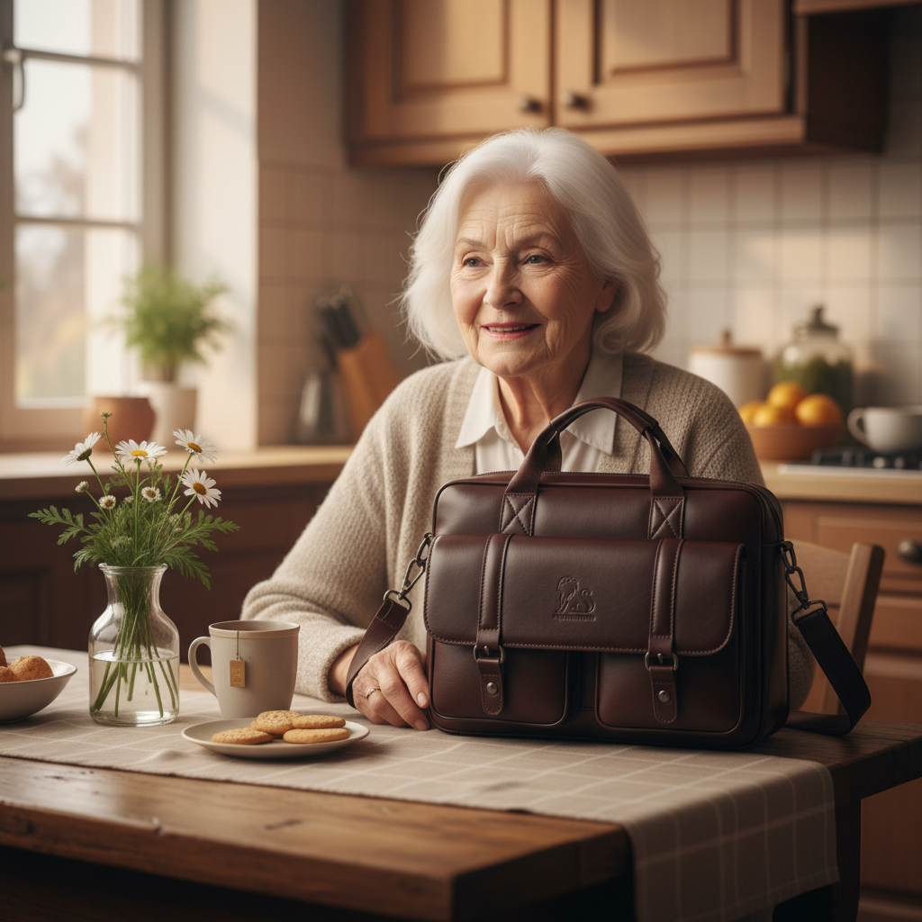 Leather-Style Briefcase