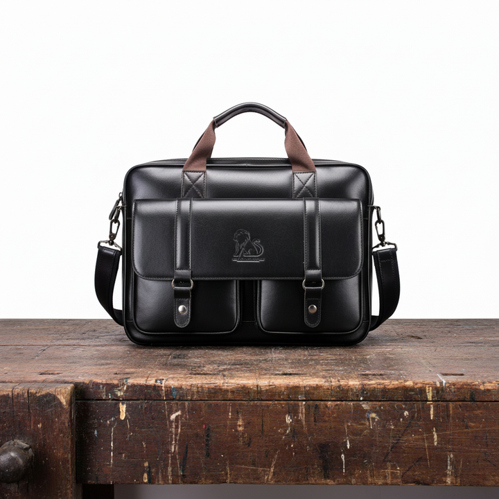 Leather-Style Briefcase